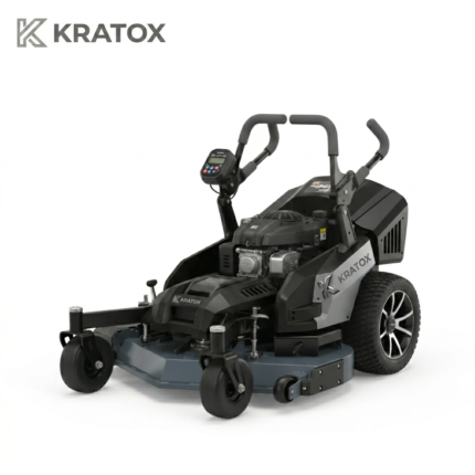 Kratox PowerMax 50-Inch 16HP Commercial Gas Stand-On Lawn Mower (Tactical Black & Carbon Grey Edition)