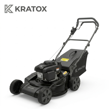 Kratox PowerTrim 32-Inch 240cc Wide-Deck Gas Lawn Mower (Tactical Black & Slate Grey Edition)