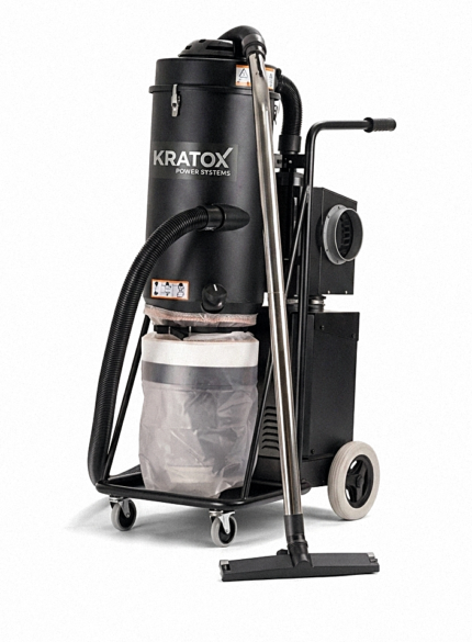 KRATOX Power Systems Industrial Dust Extractor, High-Performance Mobile Air Filtration Unit