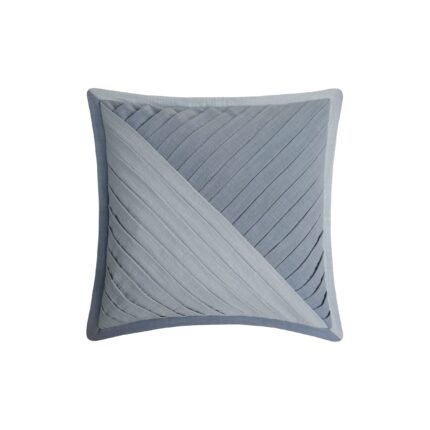 Aretha Blue Square Decorative Throw Pillow 18" x 18"