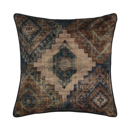 Baja Teal Square Decorative Throw Pillow 20" x 20" - Final Sale