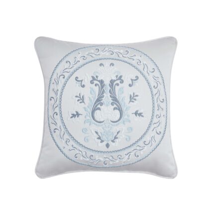 Boulevard Sterling Embellished Square Decorative Throw Pillow 18" x 18"