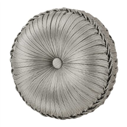 Martina Sage Tufted Round Decorative Throw Pillow 15" x 15"