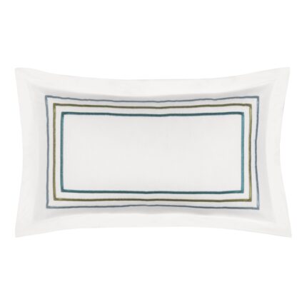 Meadow White Boudoir Decorative Throw Pillow 24" x 12"