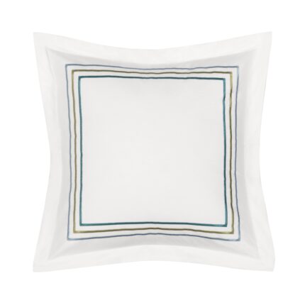 Meadow White Square Decorative Throw Pillow 18" x 18"