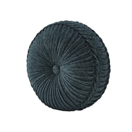Nancy Teal Round Decorative Throw Pillow 15" x 15"