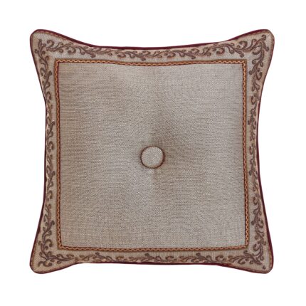 Phyllis Gold Square Decorative Throw Pillow 18" x 18"