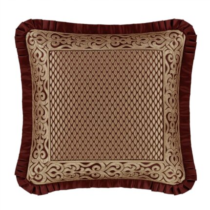 Renzo Crimson and Gold Euro Sham - Final Sale