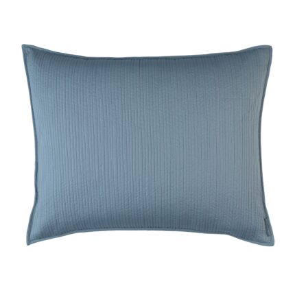 Retro Blue S&S Quilted Luxe Euro Pillow