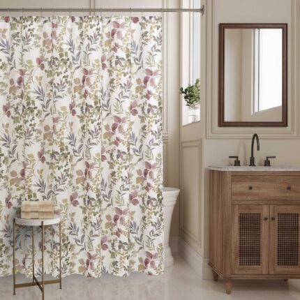 Rosewood Rose Shower Curtain
